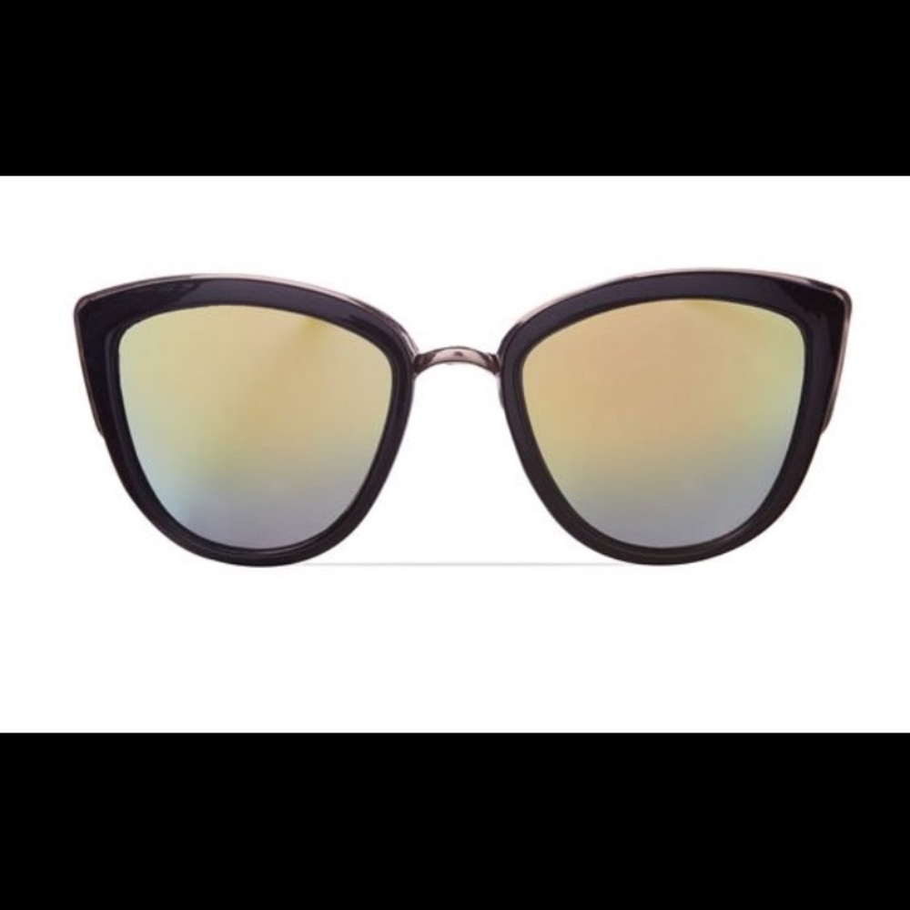 🕶Black & Yellow Gigi Cat Eye Sunnies